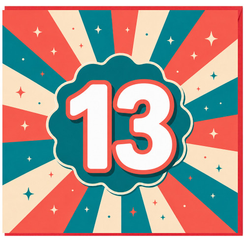 13th Birthday Card