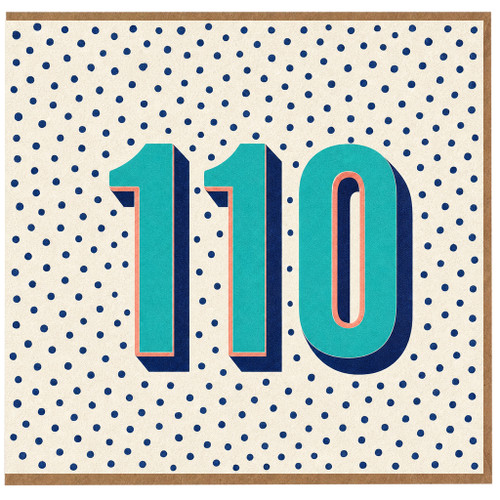 110th Birthday Card