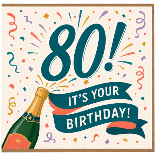 80th Birthday Card