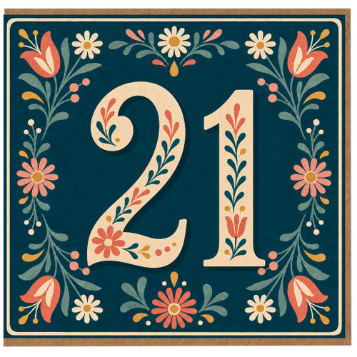 21st Birthday Card