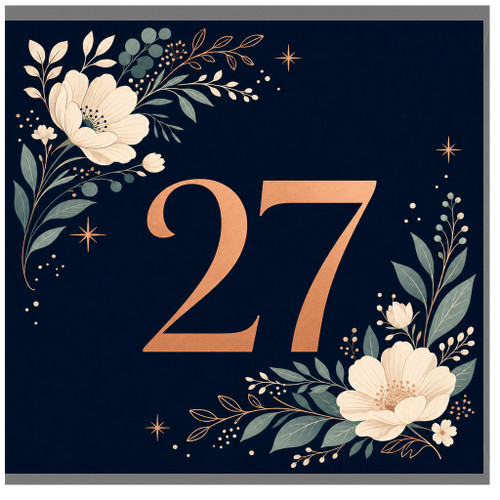 27th Birthday Card