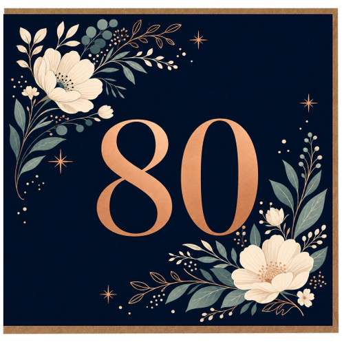80th Birthday Card