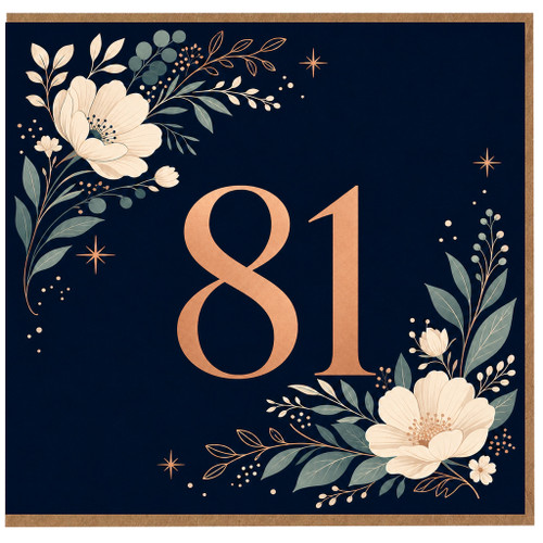 81st Birthday Card