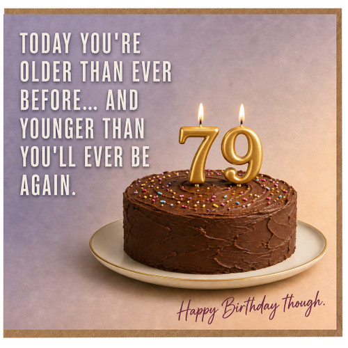 79th Birthday Card, Funny Age 79 Birthday Card