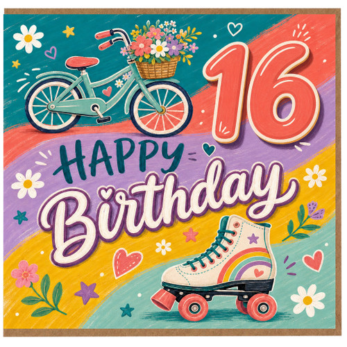 16th Birthday Card, for Her