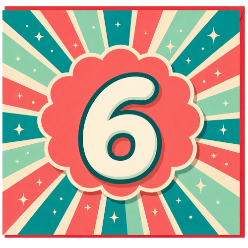 6th Birthday Card