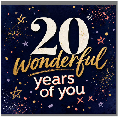 20th Birthday Card, Wonderful 20 Years of You Card