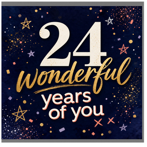 24th Birthday Card, 24 Wonderful Years of You