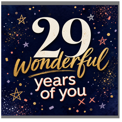 29th Birthday Card, 29 Wonderful Years of You Card