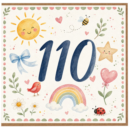 110th Birthday Card