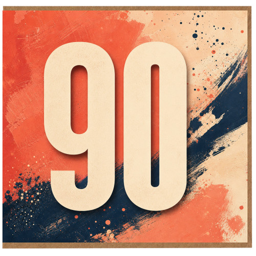90th Birthday Card