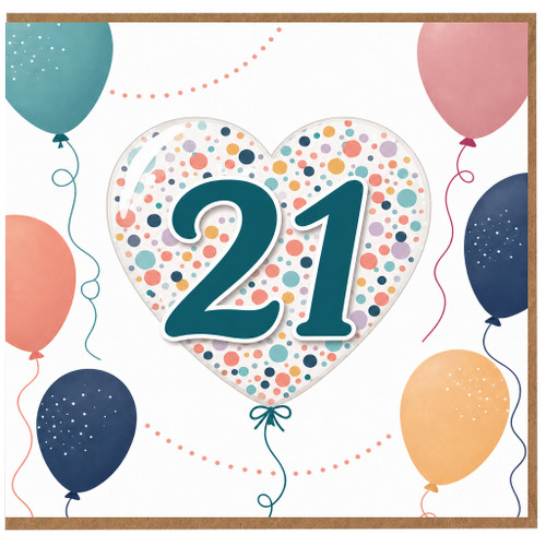 21st Birthday Card