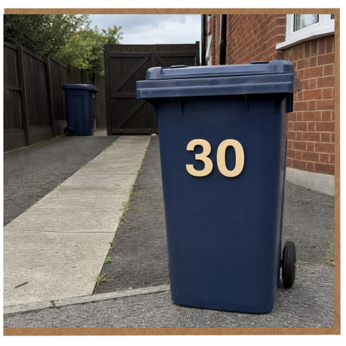 30th Birthday Card, Modern Number 30 Card