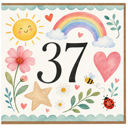 37th Birthday Card