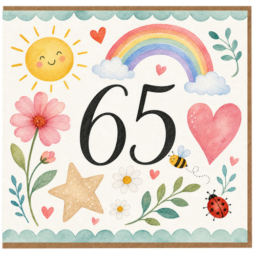 65th Birthday Card