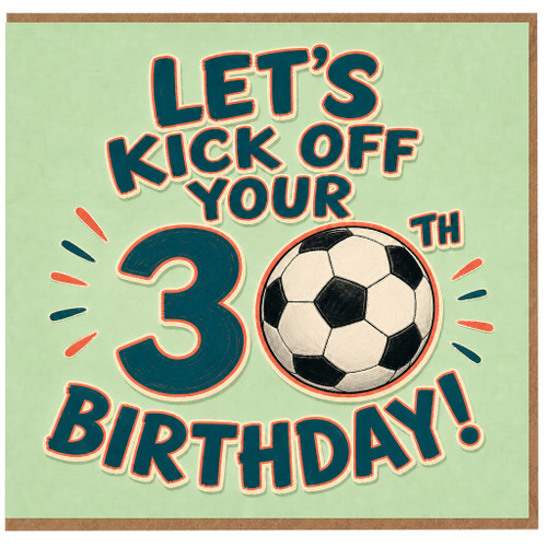 3rd Birthday Card, Let’s Kick Off Your Birthday Soccer Card