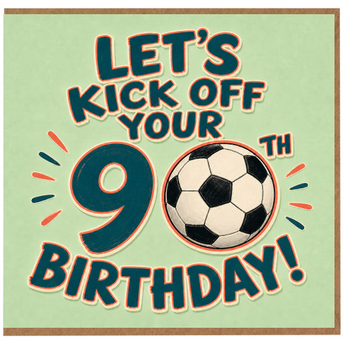 9th Birthday Card, Let's Kick Off Your 9th Birthday Soccer Card