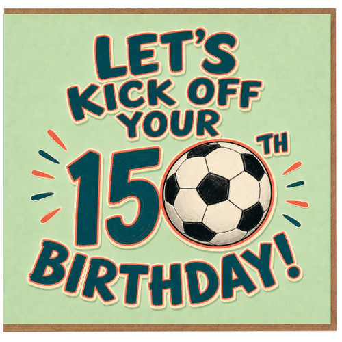 15th Birthday Card, Soccer Theme