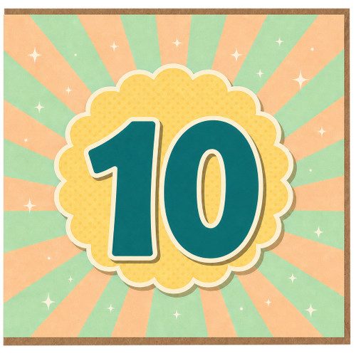 10th Birthday Card