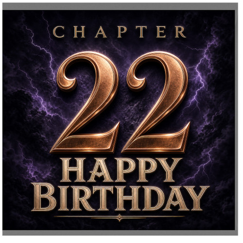 22nd Birthday Card, Chapter 22 Happy Birthday Card