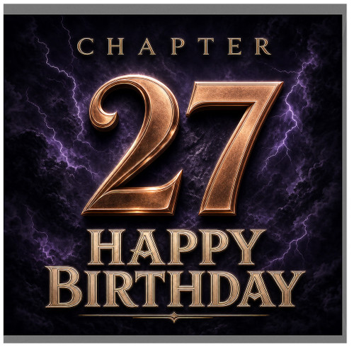 27th Birthday Card, Chapter 27 Happy Birthday Card