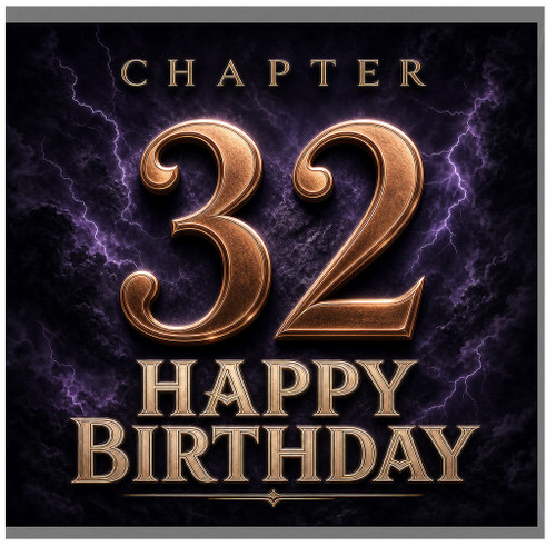 32nd Birthday Card, Happy Birthday Chapter 32 Card
