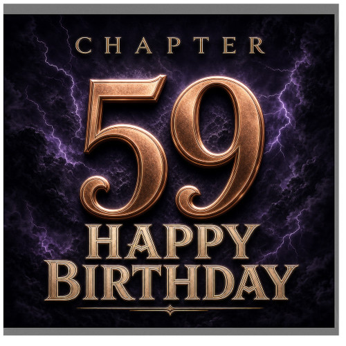 59th Birthday Card, Chapter 59 Happy Birthday Card