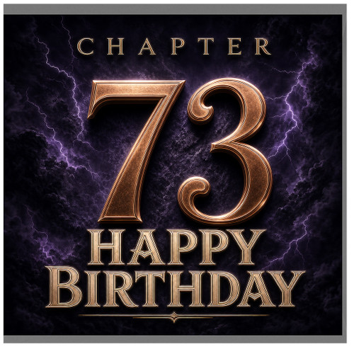 73rd Birthday Card, Chapter 73 Happy Birthday Card