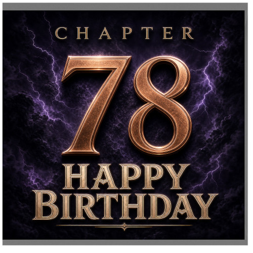 78th Birthday Card, Chapter 78 Happy Birthday Design