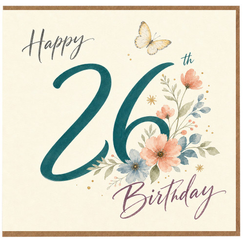 26th Birthday Card