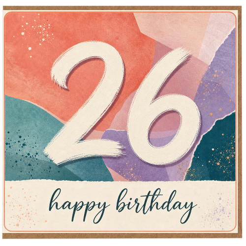 26th Birthday Card