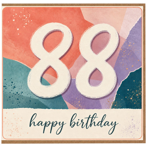 88th Birthday Card, Happy 88th Birthday Card