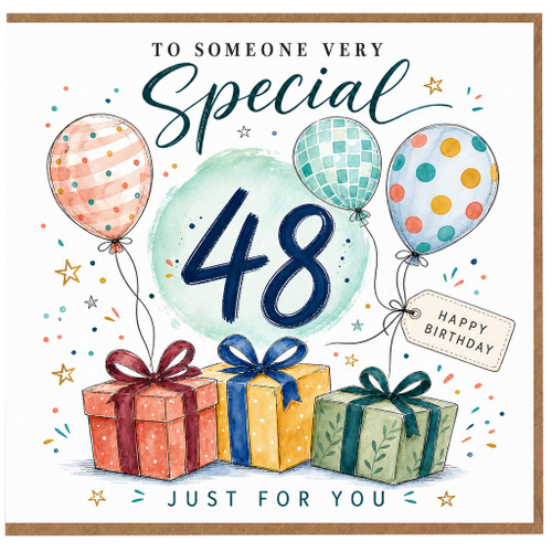 48th Birthday Card, To Someone Very Special Just For You Birthday Card