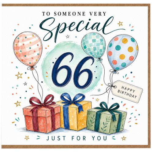 66th Birthday Card, For Someone Very Special