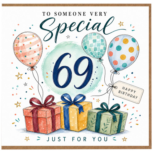 69th Birthday Card, For Someone Very Special