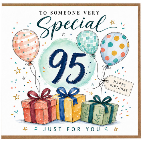 95th Birthday Card, To Someone Very Special Happy Birthday Just For You