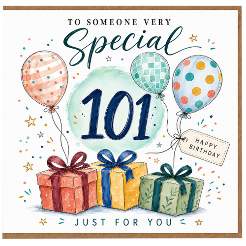 101st Birthday Card, Happy Birthday To Someone Very Special Card