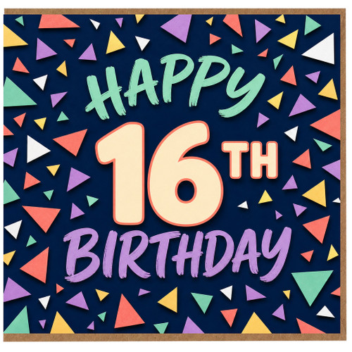 16th Birthday Card, Happy 16th Birthday Card