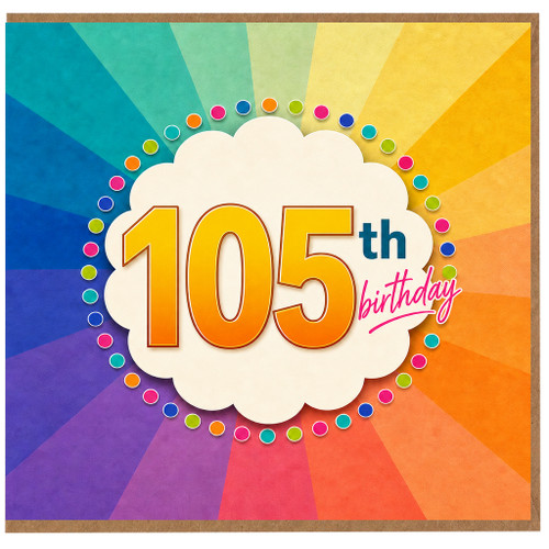 105th Birthday Card