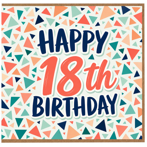 18th Birthday Card, Happy 18th Birthday Card