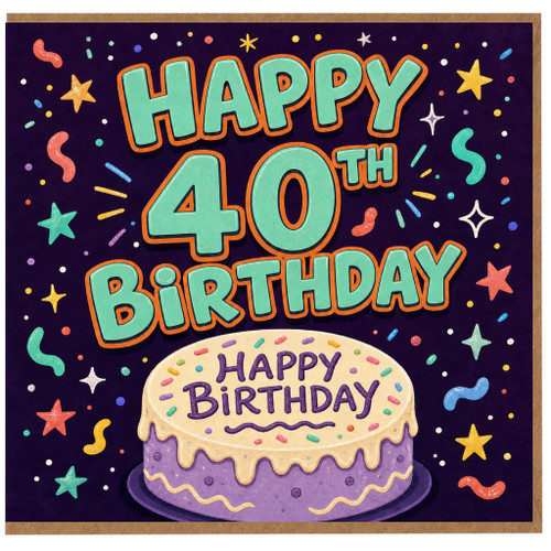 40th Birthday Card