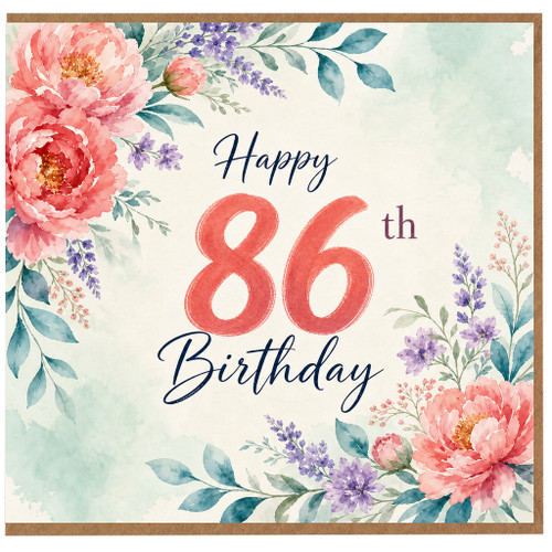 86th Birthday Card