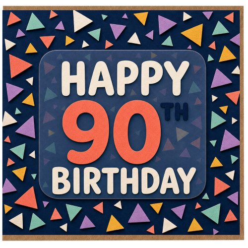 90th Birthday Card, Happy 90th Birthday Card