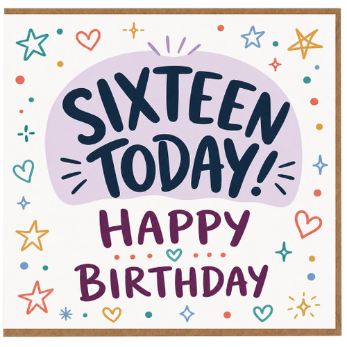 16th Birthday Card