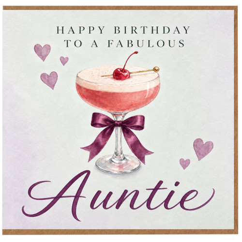 Auntie Birthday Card, Happy Birthday to a Fabulous Auntie Card