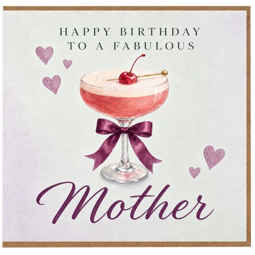 Mother Birthday Card, Happy Birthday to a Fabulous Mother