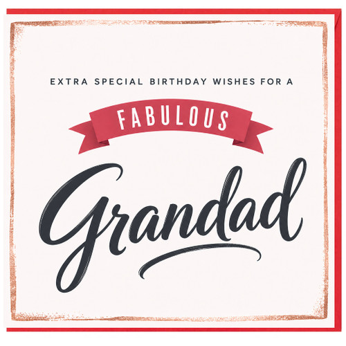 Grandad Birthday Card, Extra Special Fabulous Grandad Birthday Wishes Card