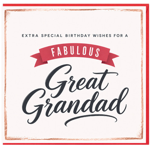 Great Grandad Birthday Card, Fabulous Birthday Wishes for Great Grandad