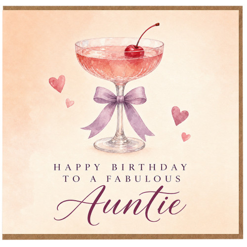 Auntie Birthday Card, Happy Birthday To A Fabulous Auntie Card