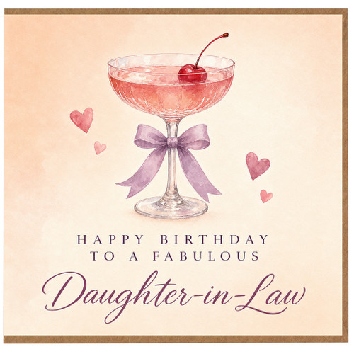 Daughter - in - Law Birthday Card, Happy Birthday to a Fabulous Daughter - in - Law Card